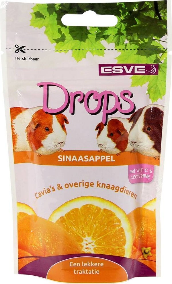 Esve Knaagdier Drops Sinaasappel 8x75gram