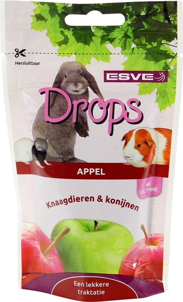 Esve Knaagdier Drops Appel 8x75gram