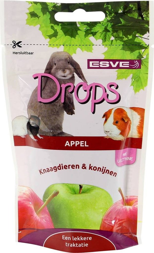 Esve Knaagdier Drops Appel 8x75gram