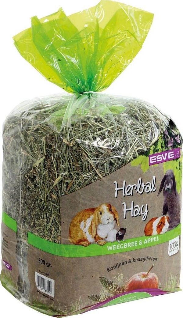 Esve Herbal Hay Weegbree&Appel 6x500gram