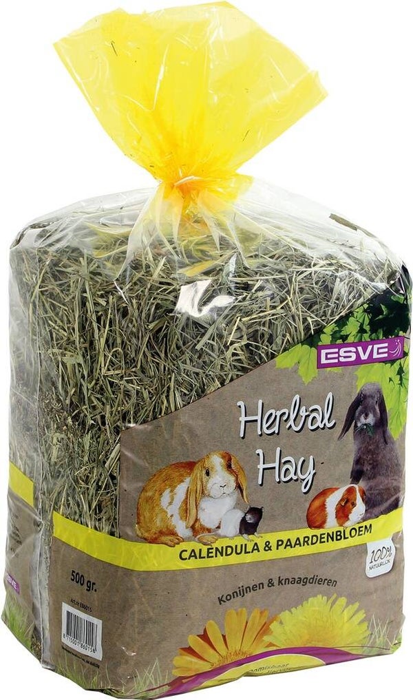 Esve Herbal Hay Calendula&Paardenbloem 6x500gram