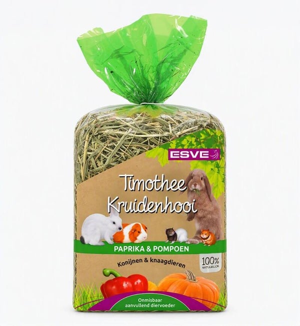 ESVE Timothy Hay Paprika & Pompoen 6x600gram