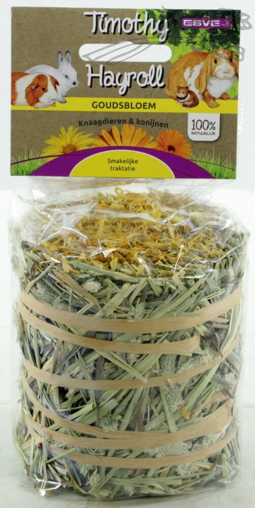 Esve Timothy Hay Roll Goudsbloem 8x100gram