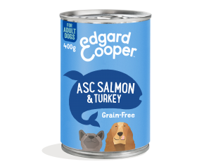 Edgard & Cooper hond adult blik zalm&kalkoen 12x400gram