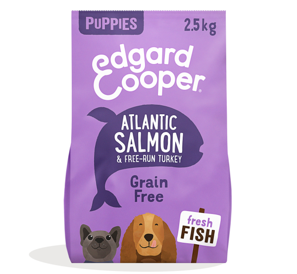 Edgard & Cooper hond puppy brok graanvrij zalm & kalkoen 2,5kg