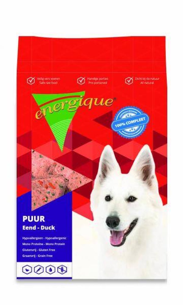Energique hond puur eend graanvrij/glutenvrij 8x750gram