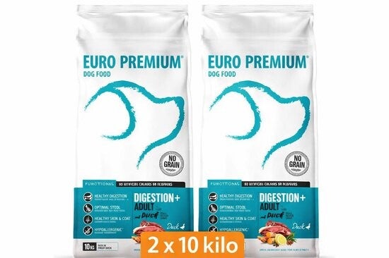 Euro-Premium adult digestion+ 2x10kg Voordeelverpakking