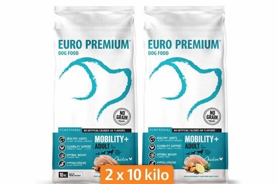 Euro-Premium adult mobility+ 2x10kg Voordeelverpakking
