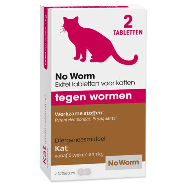 Exitel no worm kat 2 tabletten