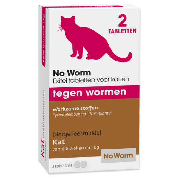 Exitel no worm kat 2 tabletten