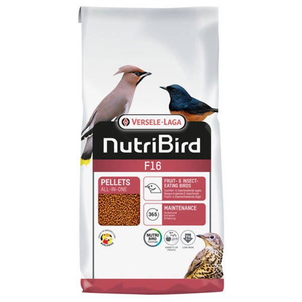 Nutribird F16 lijsters en merels 10kg