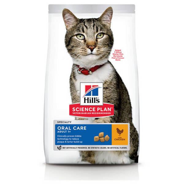 Hills Feline Adult Oral Care Kip 7kg