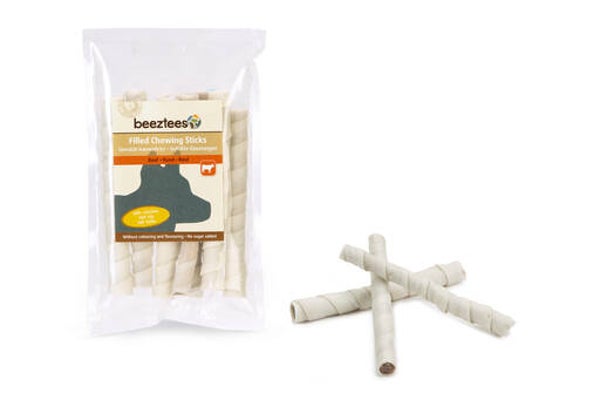 Beeztees Gevulde kauwstaven kippenlever  4x8 stuks - a 136gram