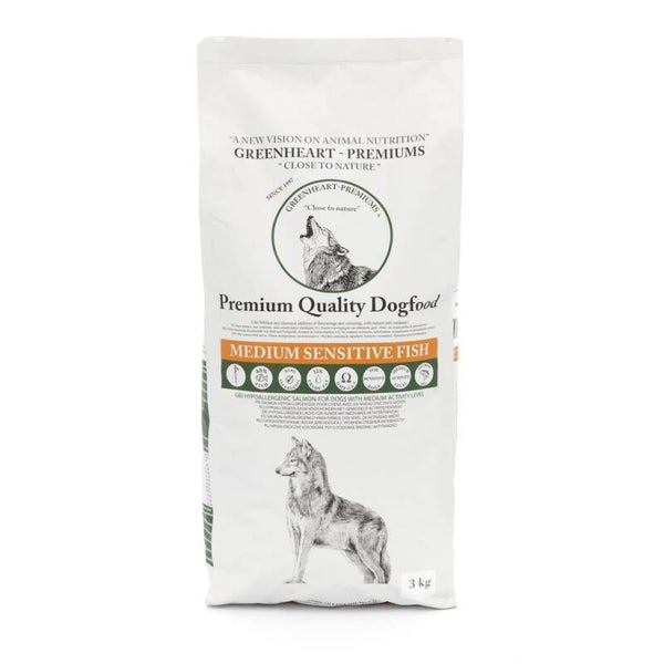 Greenheart Dog Medium Sensitive Fish 3kg