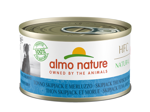Almo Nature Dog Natural Tonijn/Kabeljauw 24x95gram