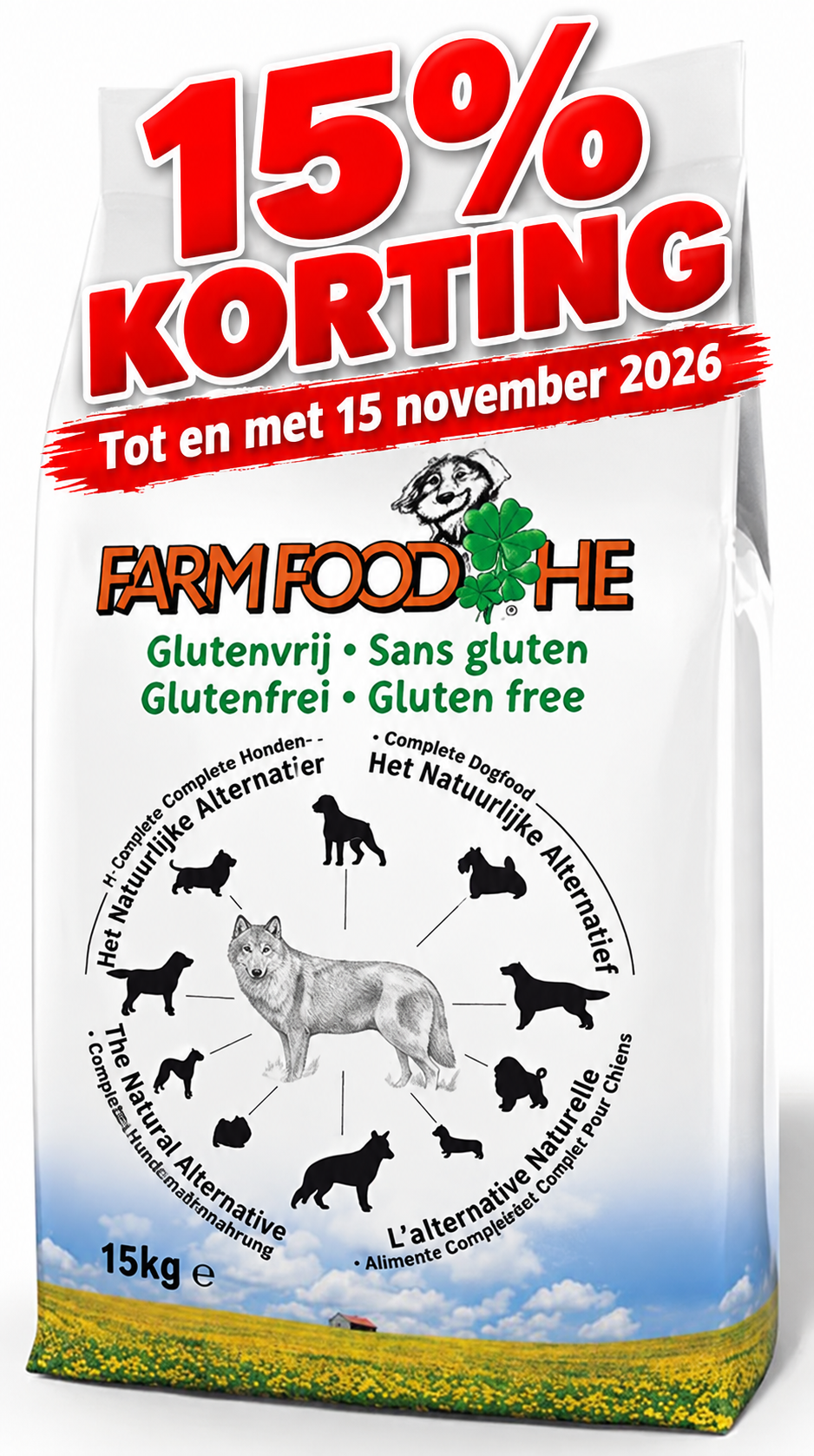 Farm Food HE Glutenvrij rund 15kg