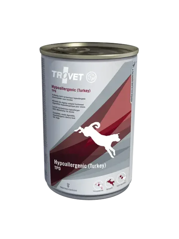 Trovet Hypoallergenic (Turkey) dog TPD 6x400gram