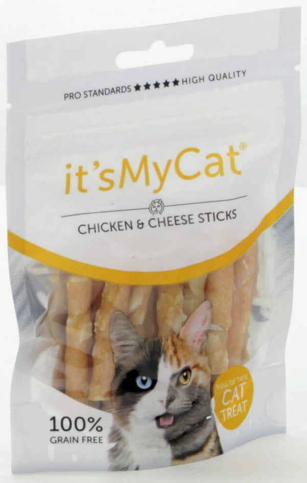 it's My Cat Treat Chicken & Cheese Stick 10x50gram