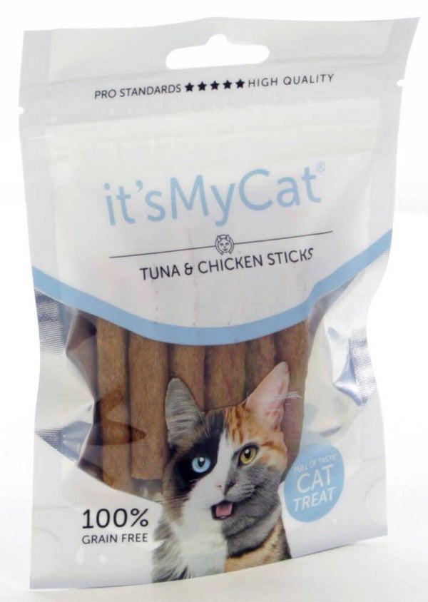 it's My Cat Treat Tuna & Chicken Sticks 10x50gram