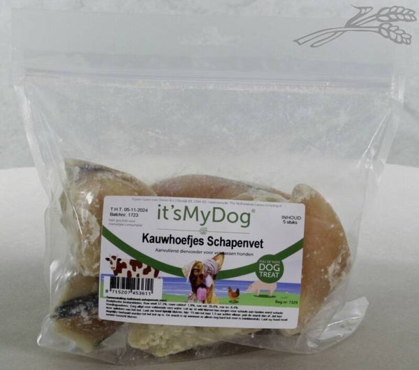 It's My Dog Kauwhoefjes Schapenvet 5stuks