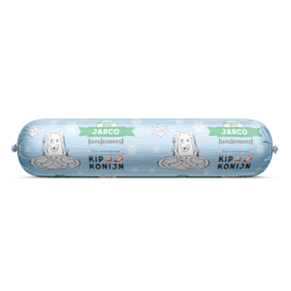 Jarco dog diepvries worst kip-konijn 12x600gram
