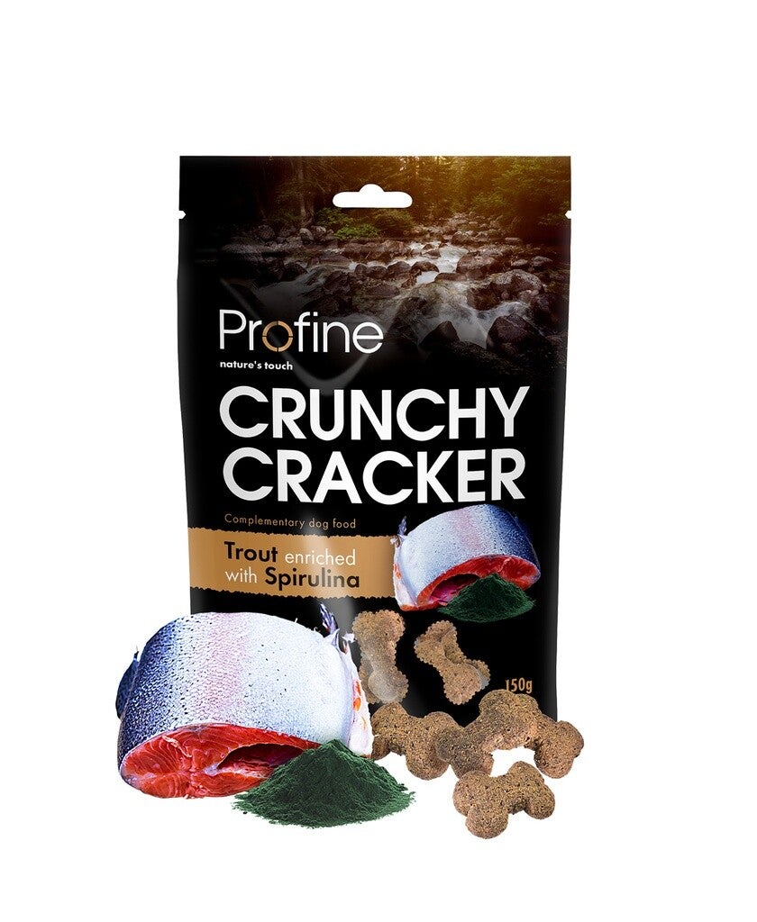 Profine Crunchy Cracker Trout & Spirulina 10x150gram