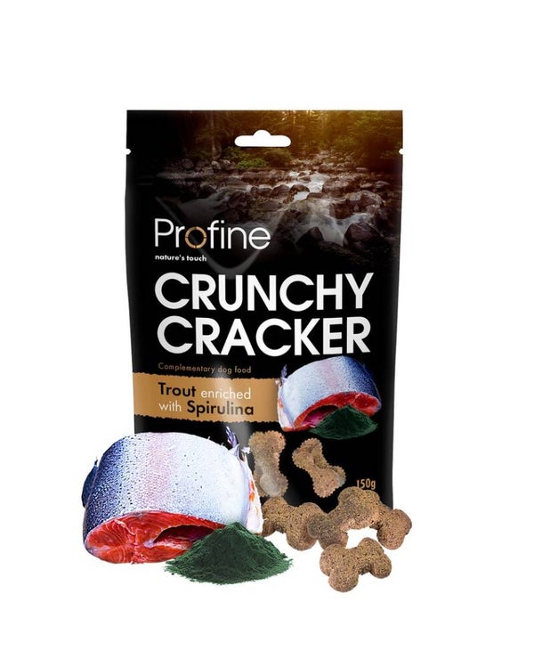 Profine Crunchy Cracker Trout & Spirulina 10x150gram