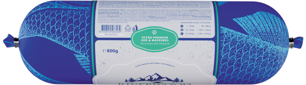 Riverwood Fish Sausage Cod & Mackerel 12x800gram