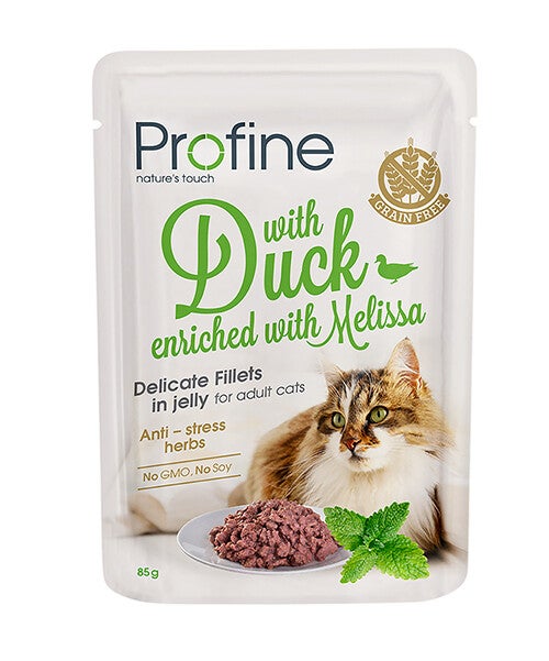 Profine Cat Pouch Duck Fillets in Jelly 24x85gram