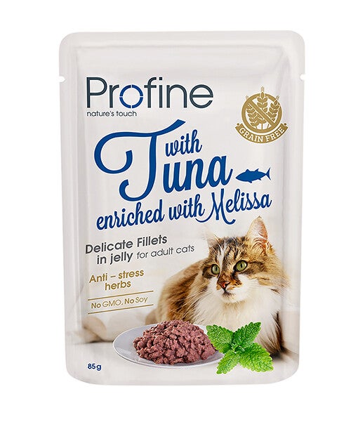Profine Cat Pouch Tuna Fillets in Jelly 24x85gram