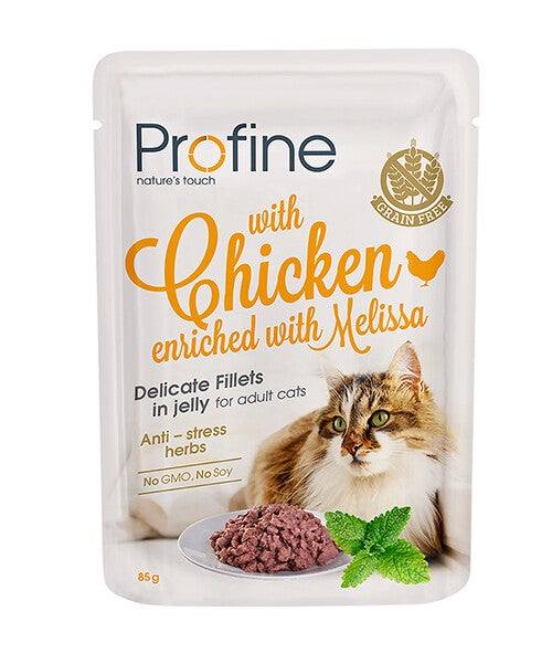 Profine Cat Pouch Chicken Fillets in Jelly 24x85gram