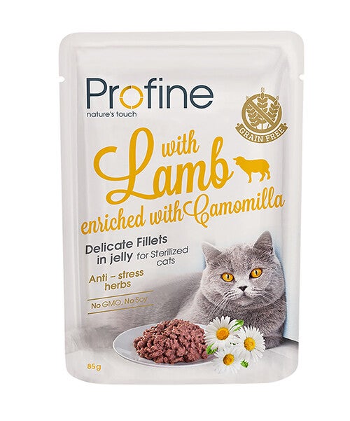 Profine Cat Pouch Lamb Fillets in Jelly 24x85gram