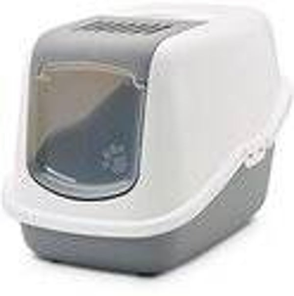 Kattentoilet Nestor Kattenbak Grijs-Wit