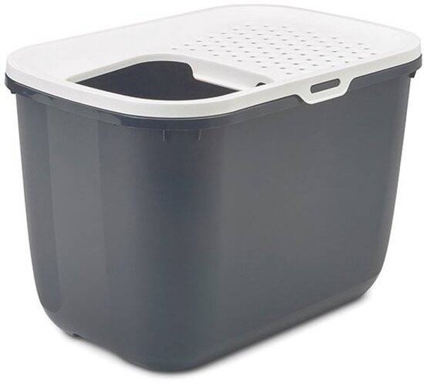 Kattentoilet Hop In savic Antraciet & Wit