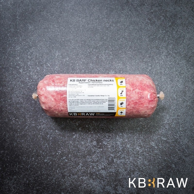 Kiezebrink Raw barf kippennekken 10x1kg