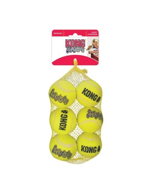 Kong Air Squeaker Ball Ø6 cm Geel Medium 2x6stuks