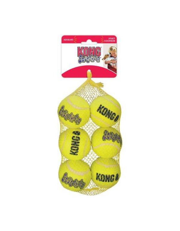 Kong Air Squeaker Ball Ø6 cm Geel Medium 2x6stuks