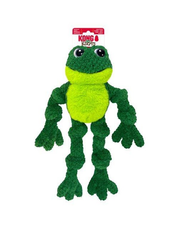 Kong Knots Frog Knuffel 40,6cm Groen Large/X-Large 2stuks