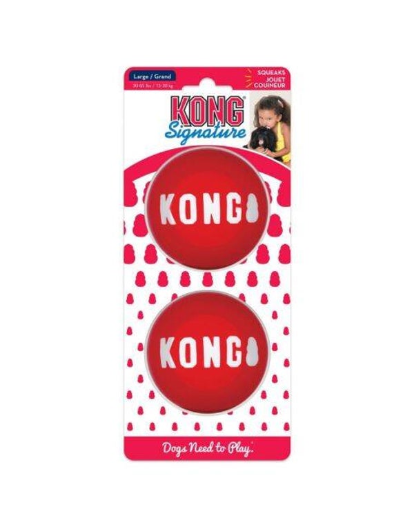 Kong Signature Balls 2-Pak Rood Large