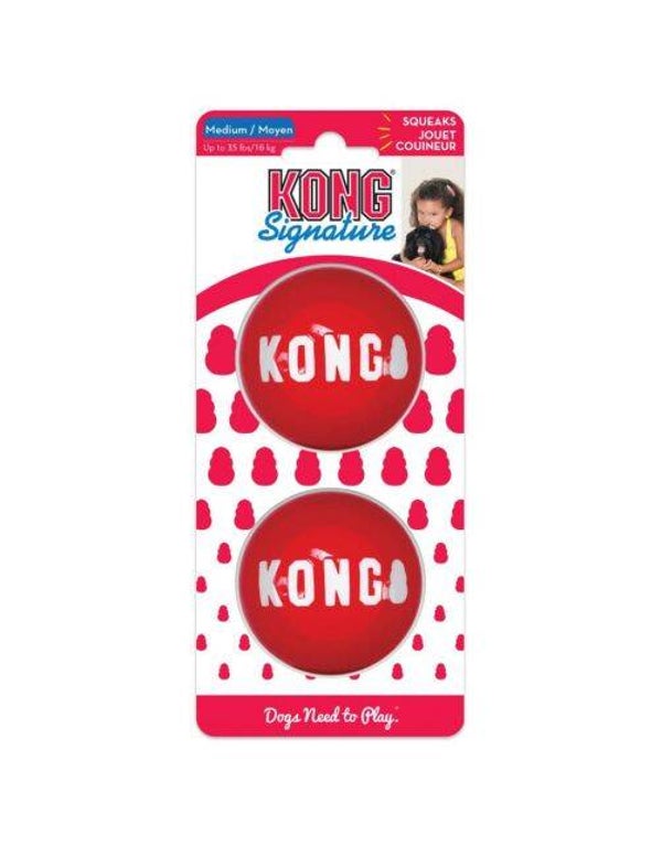 Kong Signature Balls 2-Pak Rood Medium