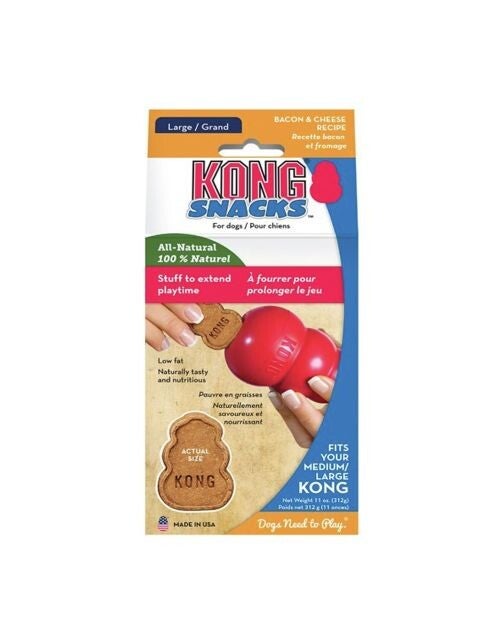 Kong Snack Bacon En Kaas Large 2stuks