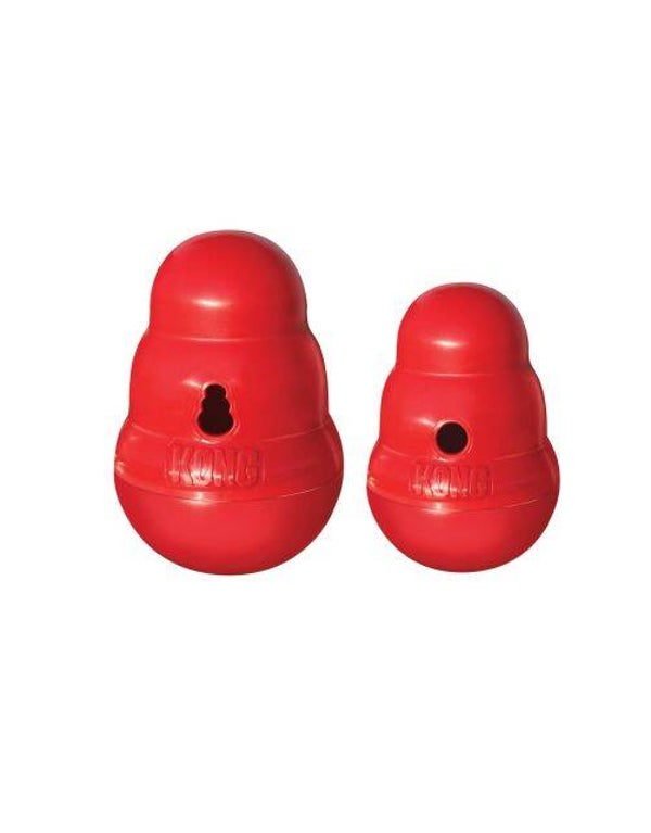 Kong Snack Dispenser Wobbler M Rood Large