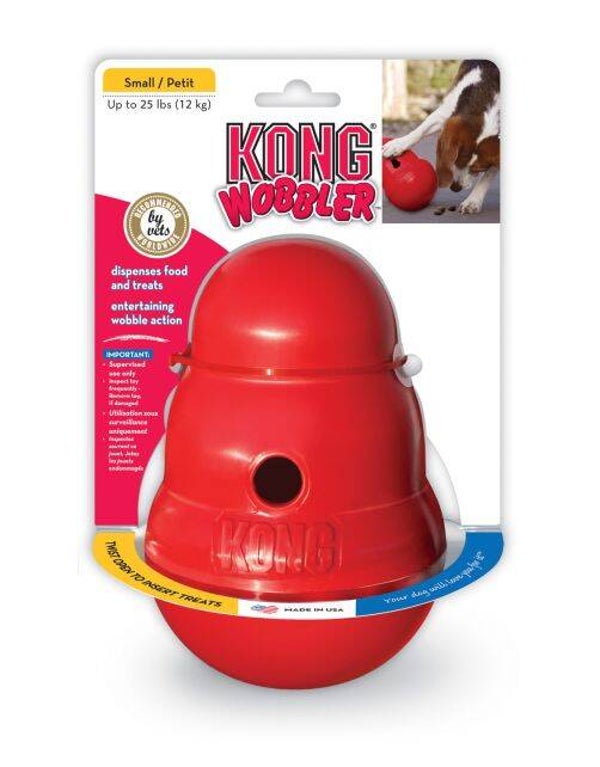 Kong Snack Dispenser Wobbler Rood Small