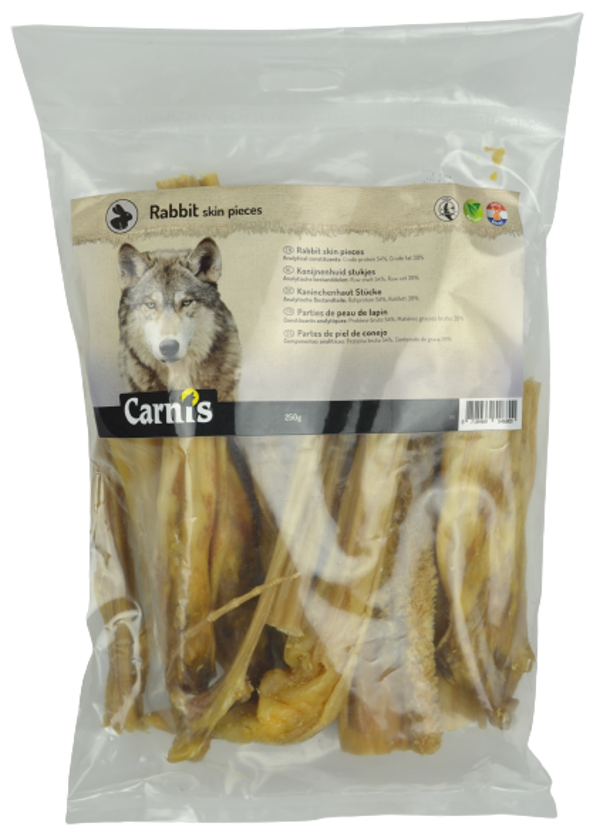 Carnis Stukjes Konijnenhuid 5x250gram