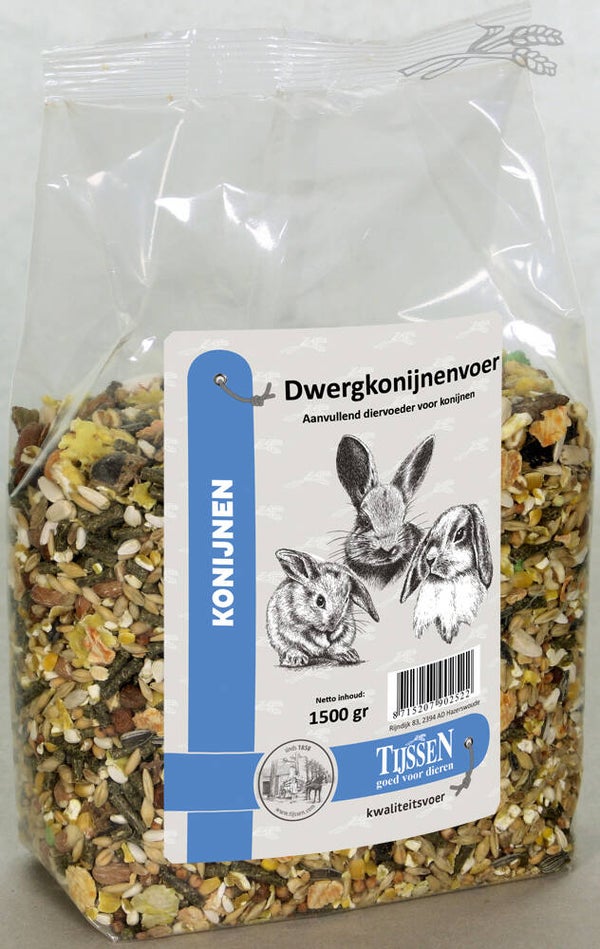 Tijssen Dwergkonijnenvoer 1,5kg
