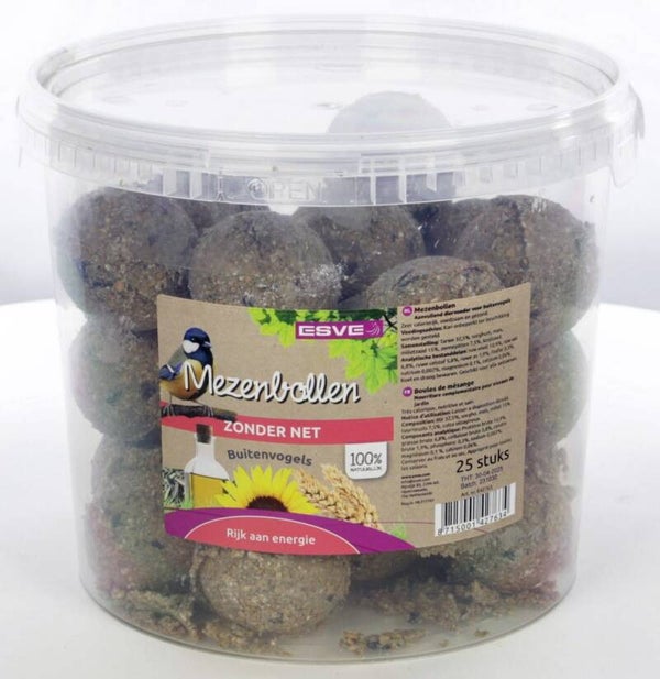 Esve Mezenbollen Zonder Net Emmer 25stuks