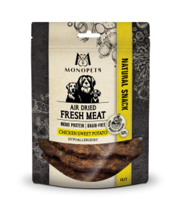 Monopets air dried snacks filet chicken&sweet potato 100gram