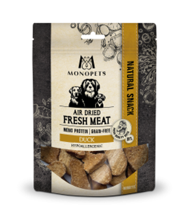 Monopets air dried snacks nuggets duck 100gram