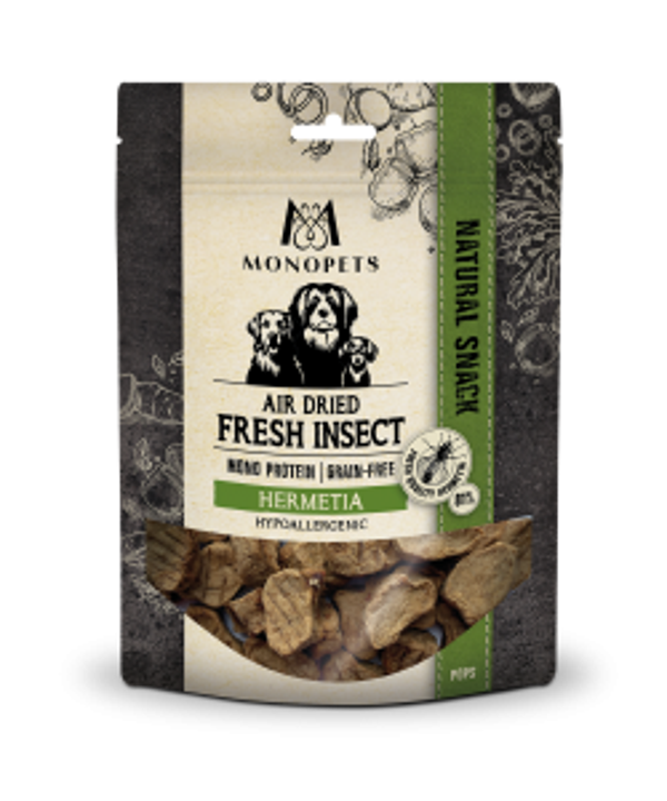 Monopets air dried snacks pops insect 100gram