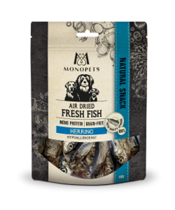 Monopets Fresh Fish air dried snacks herring fish 4x70gram